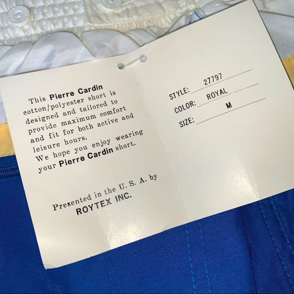 RARE NWT Vintage Pierre Cardin Swim Trunks - Sz. M - Picture 8 of 9